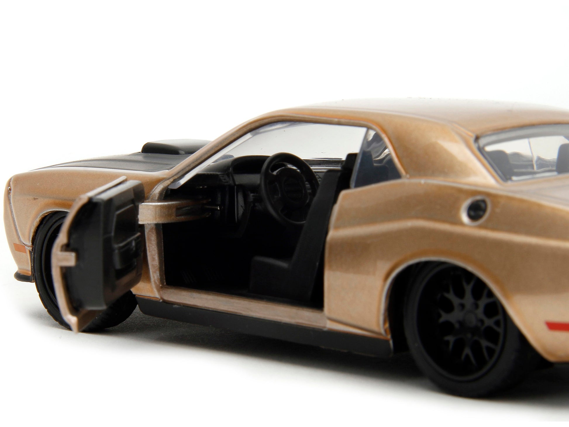 2012 Dodge Challenger SRT8 Gold Metallic with Black Hood "Pink - Premium Dodge Models from Jada - Just $29.69! Shop now at Rapidvehicles