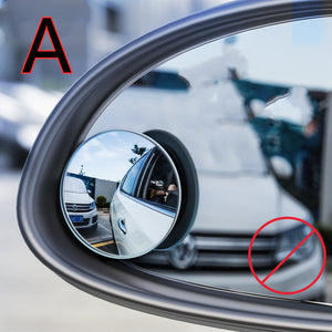 Model: Single packA - Car borderless small round mirror 360 degree reversing blind spot mirror convex mirror rear view rotating mirror glass small round mirror - Premium Exterior Parts from Rapidvehicles - Just $12.40! Shop now at Rapidvehicles