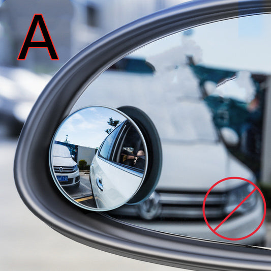 Model: Single packA - Car borderless small round mirror 360 - Premium Exterior Parts from Rapidvehicles - Just $15.99! Shop now at Rapidvehicles