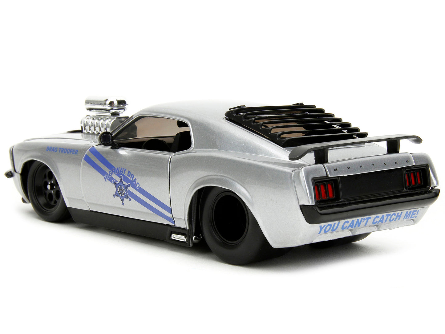 1970 Ford Mustang Boss 429 Silver Metallic "Highway Drag - Drag - Premium Mustang Models from Jada - Just $62.09! Shop now at Rapidvehicles