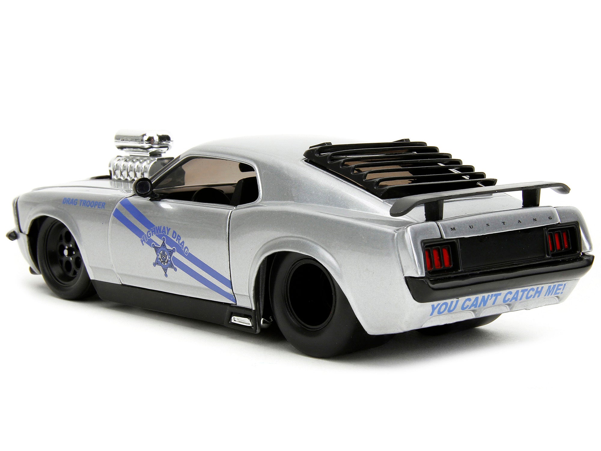 1970 Ford Mustang Boss 429 Silver Metallic "Highway Drag - Drag Trooper" "Bigtime Muscle" Series 1/24 Diecast Model Car by Jada - Premium Mustang Models from Jada - Just $45.99! Shop now at Rapidvehicles