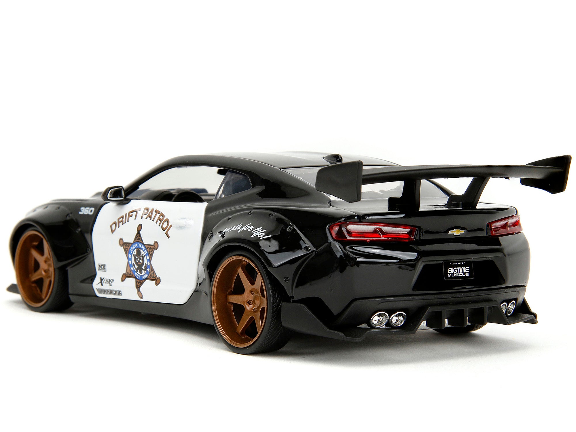 2016 Chevrolet Camaro Widebody Black and White "Drift Patrol" "Wide Body" Series 1/24 Diecast Model Car by Jada - Premium Chevrolet Models from Jada - Just $56.38! Shop now at Rapidvehicles