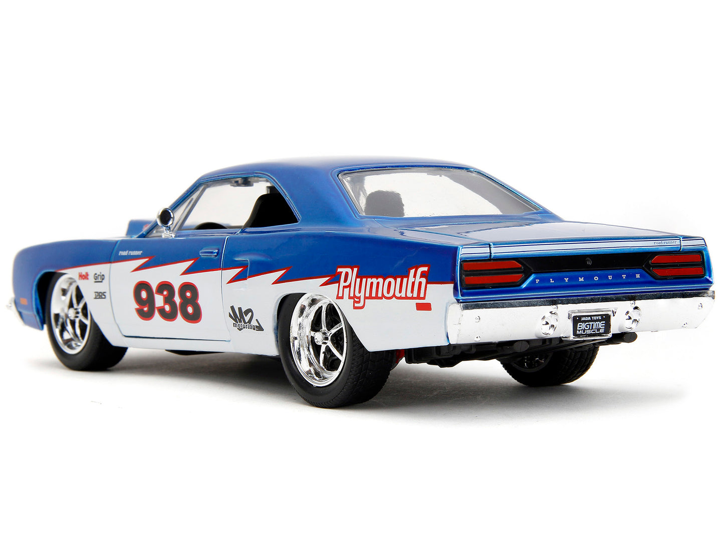 1970 Plymouth Road Runner #938 Candy Blue and White "Bigtime - Premium Plymouth Models from Jada - Just $56.99! Shop now at Rapidvehicles