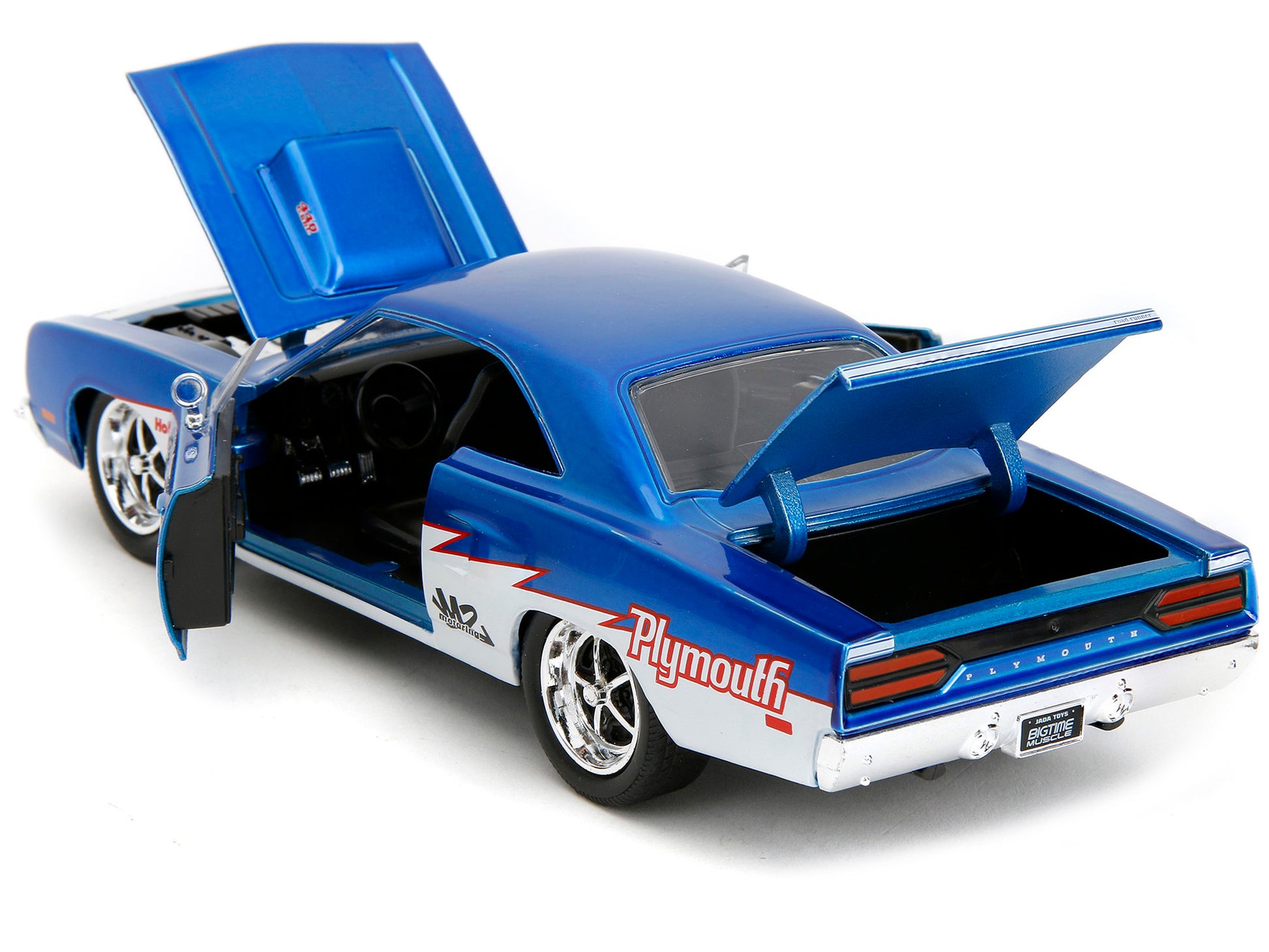 1970 Plymouth Road Runner #938 Candy Blue and White "Bigtime - Premium Plymouth Models from Jada - Just $56.99! Shop now at Rapidvehicles