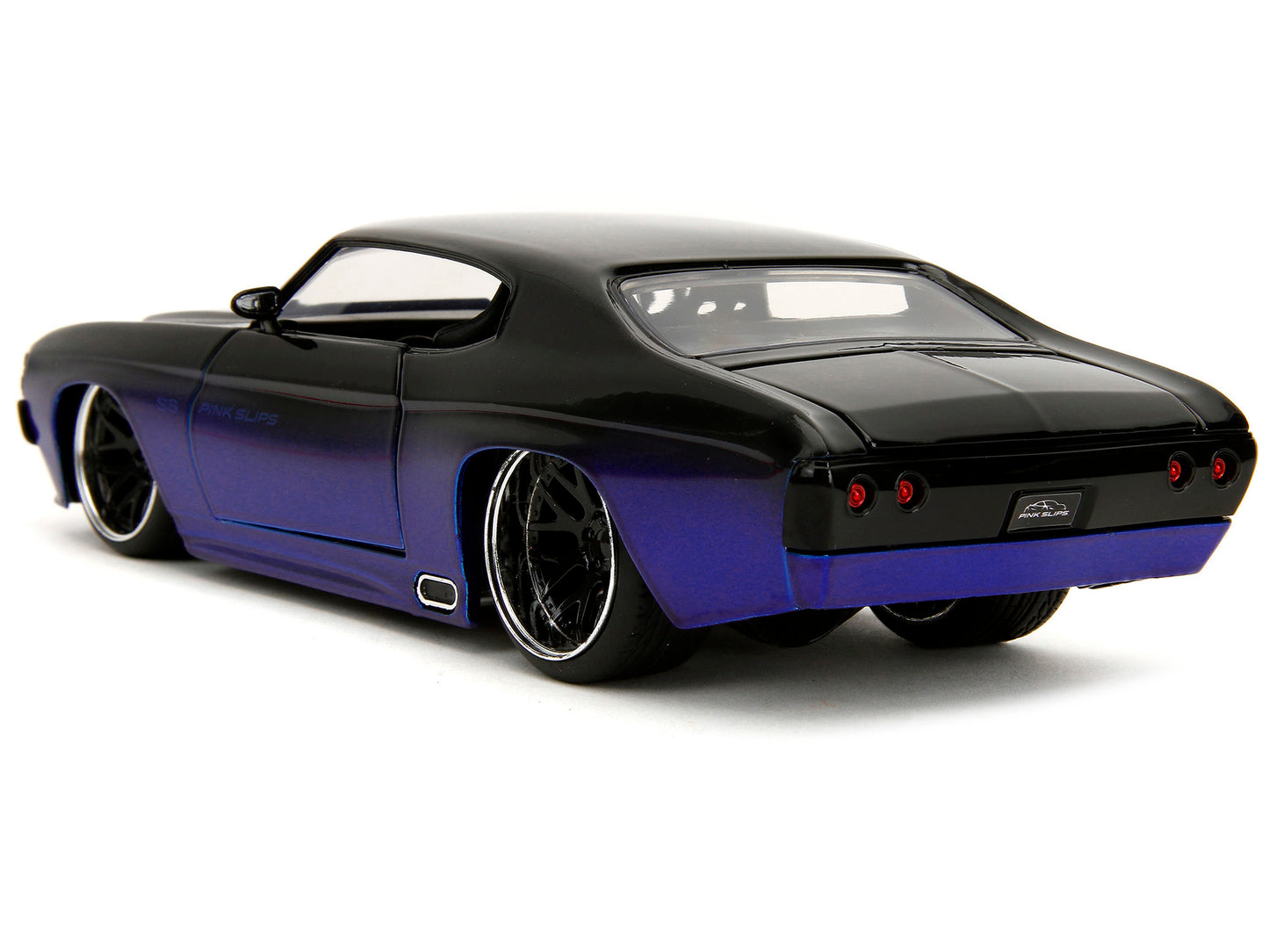 1971 Chevrolet Chevelle SS Black and Blue "Pink Slips" Series - Premium Chevrolet Models from Jada - Just $51.46! Shop now at Rapidvehicles