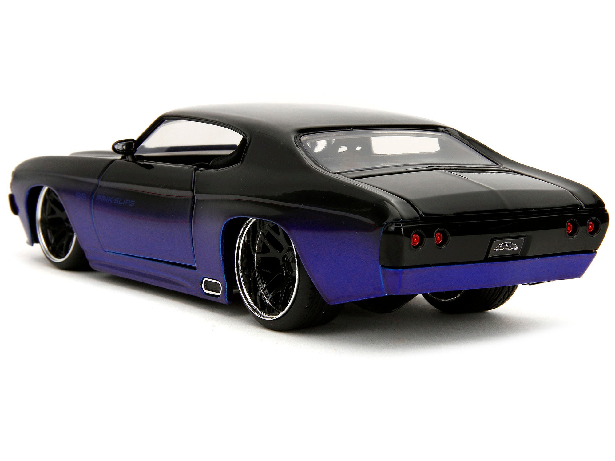 1971 Chevrolet Chevelle SS Black and Blue "Pink Slips" Series 1/24 Diecast Model Car by Jada - Premium Chevrolet Models from Jada - Just $57.18! Shop now at Rapidvehicles