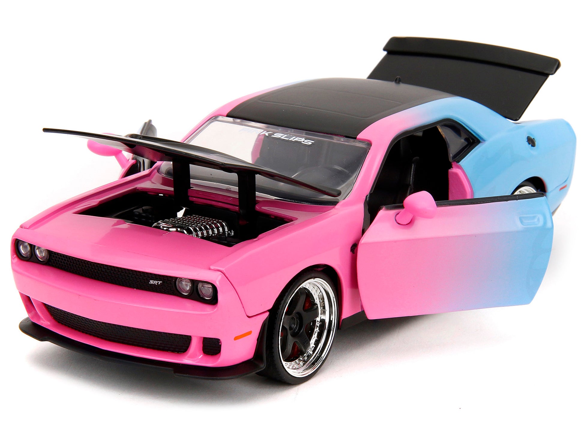 2015 Dodge Challenger SRT Hellcat Pink and Blue Gradient with - Premium Dodge Models from Jada - Just $69.99! Shop now at Rapidvehicles