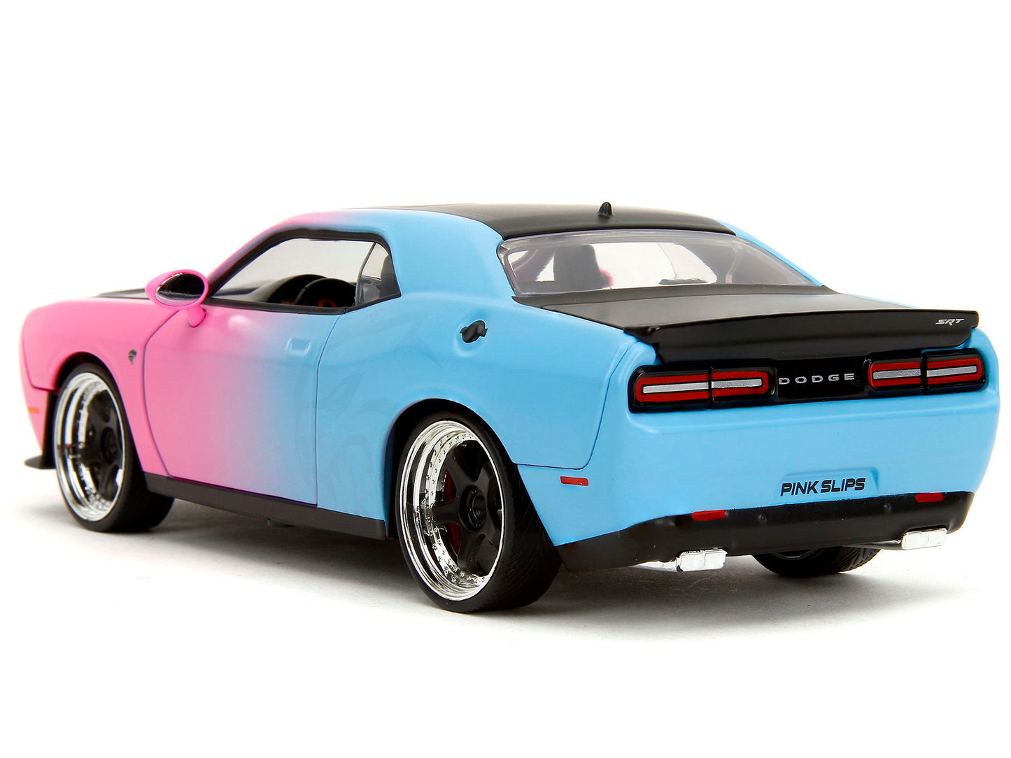 2015 Dodge Challenger SRT Hellcat Pink and Blue Gradient with - Premium Dodge Models from Jada - Just $69.99! Shop now at Rapidvehicles