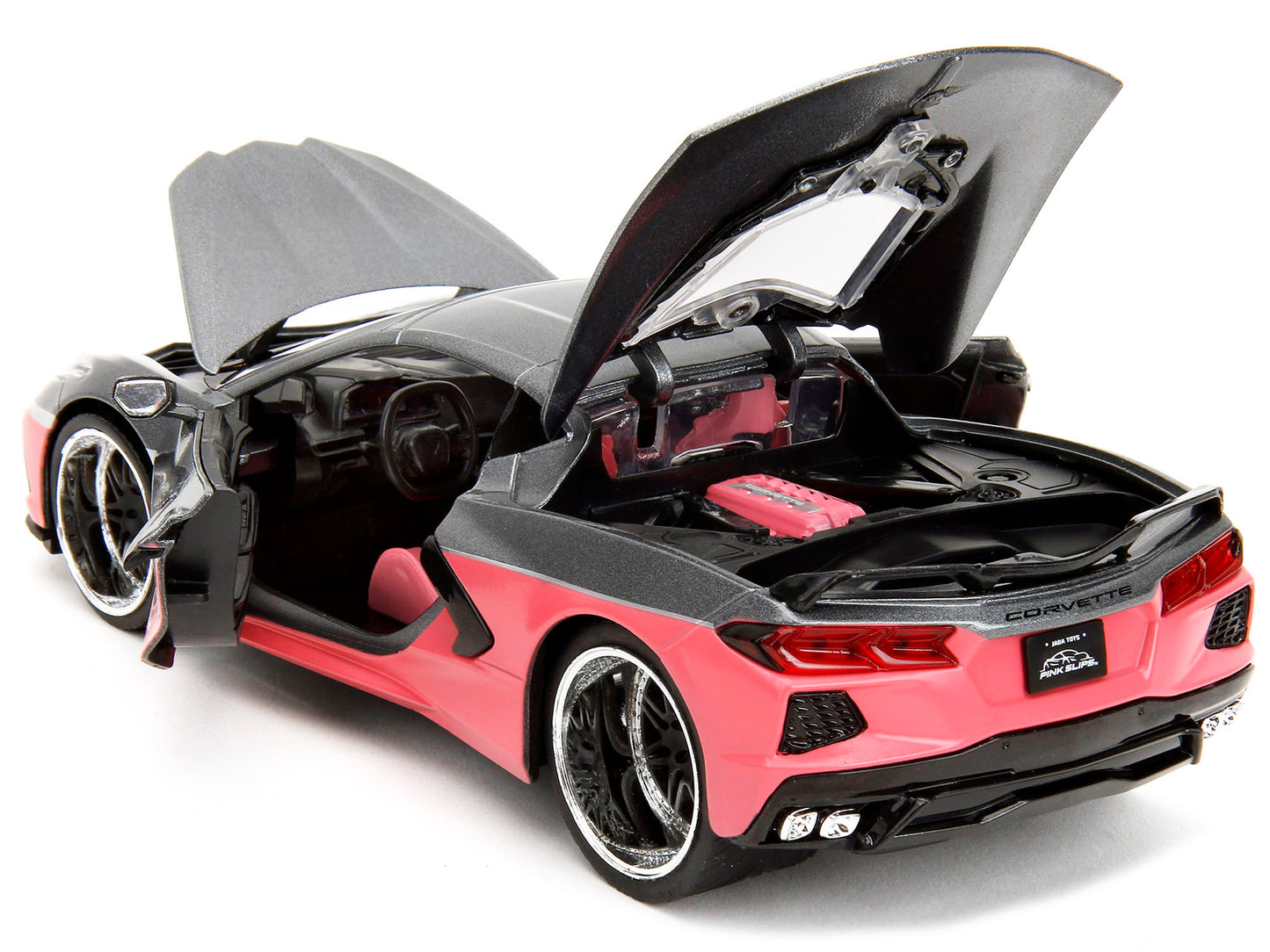 2020 Chevrolet Corvette Gray Metallic and Pink "Pink Slips" - Premium Corvette Models from Jada - Just $62.99! Shop now at Rapidvehicles