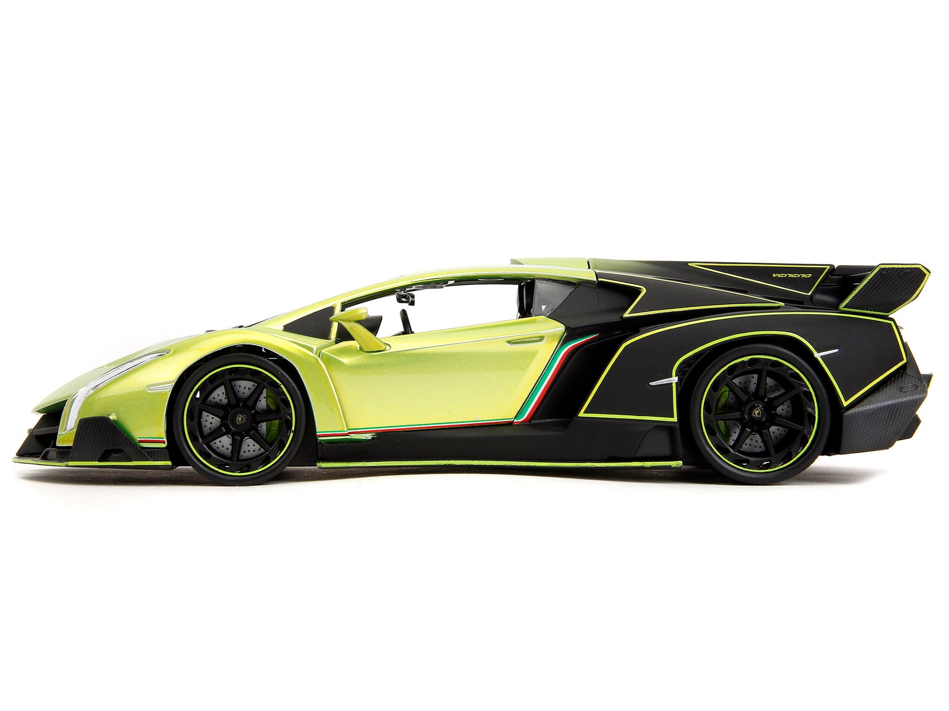 Lamborghini Veneno Lime Green Metallic and Matt Black "Pink - Premium Lamborghini Models from Jada - Just $62.99! Shop now at Rapidvehicles