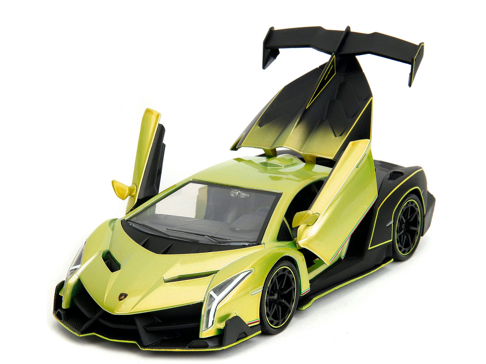 Lamborghini Veneno Lime Green Metallic and Matt Black "Pink - Premium Lamborghini Models from Jada - Just $62.99! Shop now at Rapidvehicles