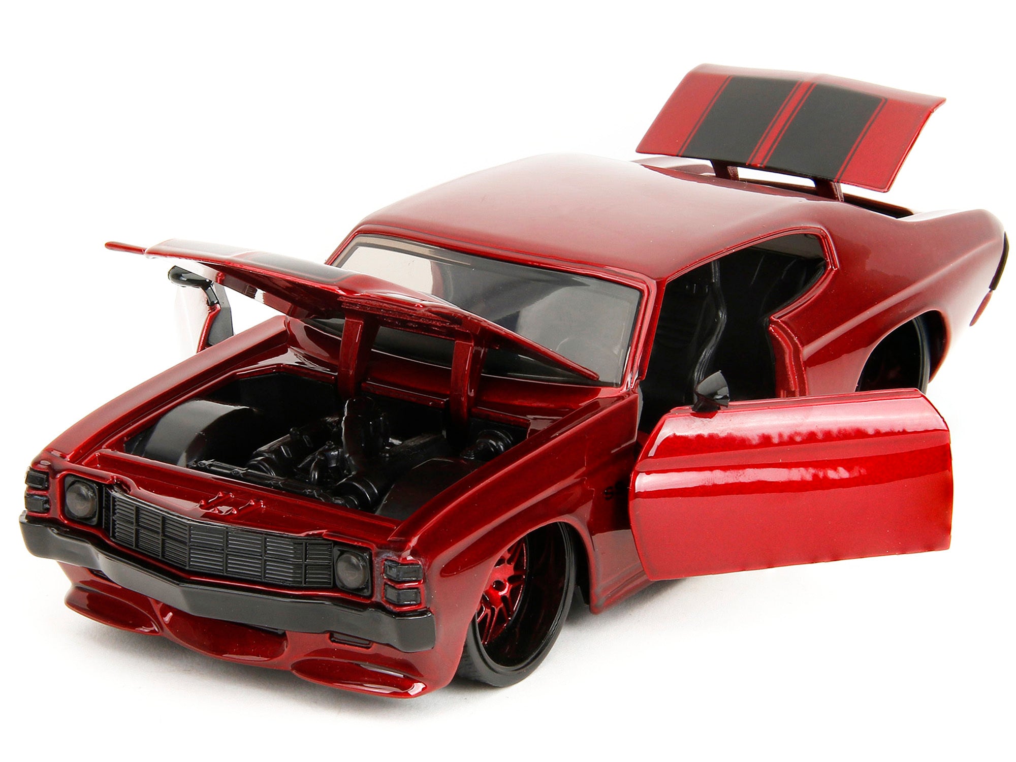 1971 Chevrolet Chevelle SS Red Metallic with Black Stripes "Pink Slips" Series 1/24 Diecast Model Car by Jada - Premium Chevrolet Models from Jada - Just $57.18! Shop now at Rapidvehicles