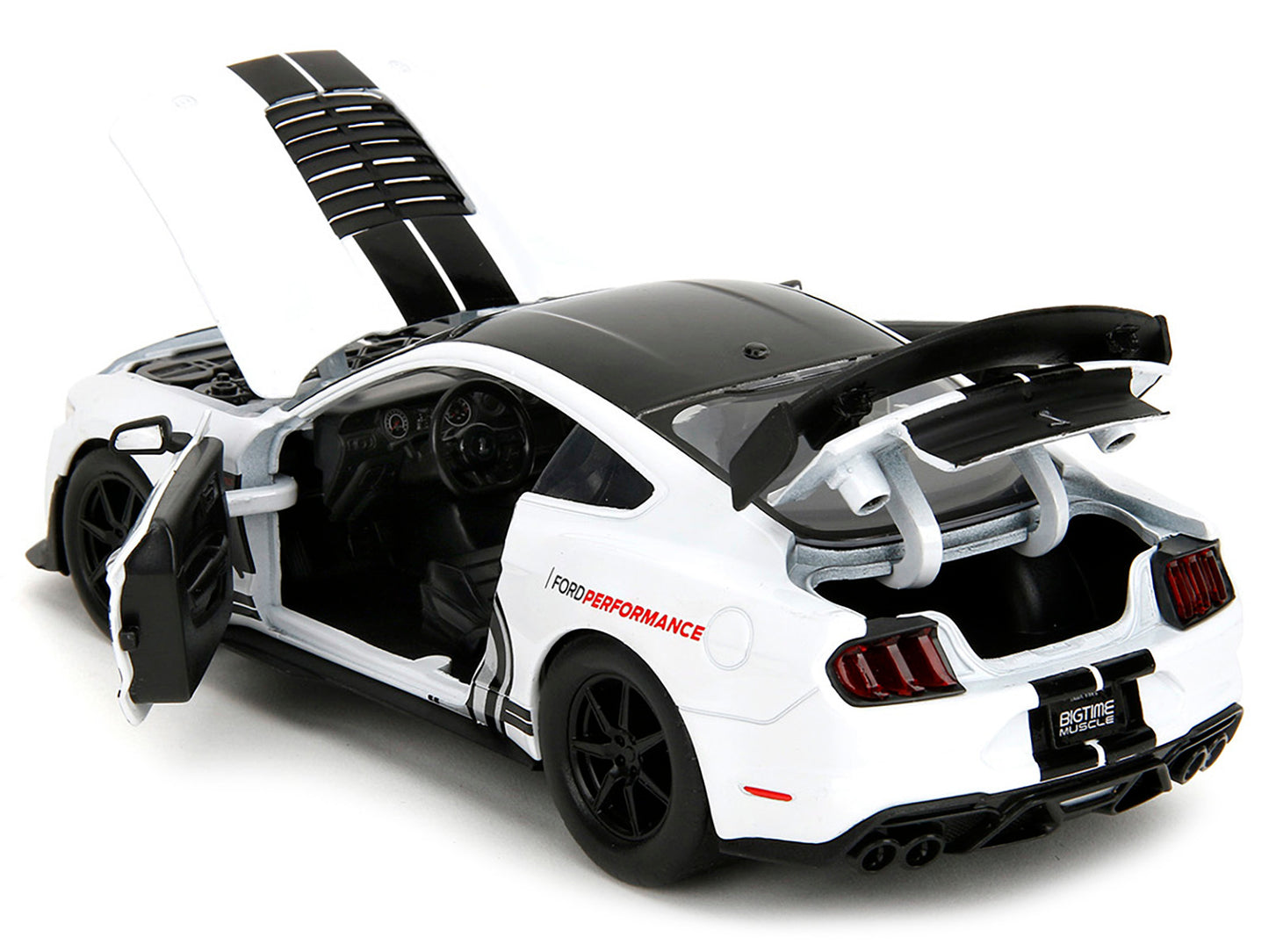 2020 Ford Mustang Shelby GT500 #65 White with Black Top and