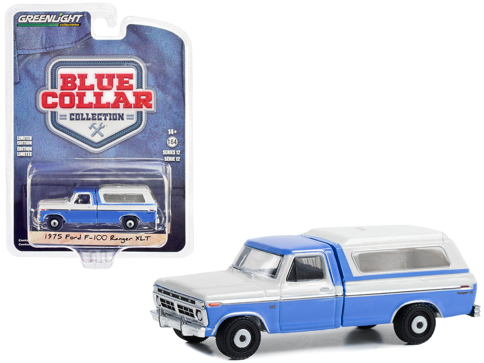 1975 Ford F-100 Ranger XLT Pickup Truck with Camper Shell Wind - Premium Pickup Trucks Models from Greenlight - Just $26.09! Shop now at Rapidvehicles