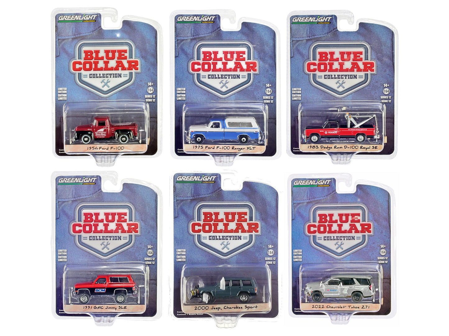 "Blue Collar Collection" Set of 6 pieces Series 12 1/64 Diecast - Premium 1/64 Scale Sets from Greenlight - Just $80.99! Shop now at Rapidvehicles