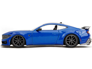 2024 Ford Mustang Dark Horse Blue Metallic with Black and Gray Stripes "Bigtime Muscle" Series 1/24 Diecast Model Car by Jada - Premium Mustang Models from Jada - Just $56.38! Shop now at Rapidvehicles