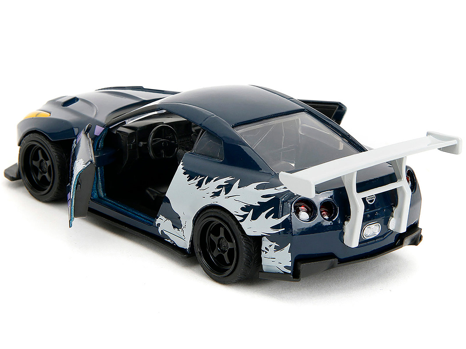 2009 Nissan GT-R (R35) Ben Sopra Dark Blue with Graphics "Godzilla" "Hollywood Rides" Series 1/32 Diecast Model Car by Jada - Premium Nissan Models from Jada - Just $26.68! Shop now at Rapidvehicles