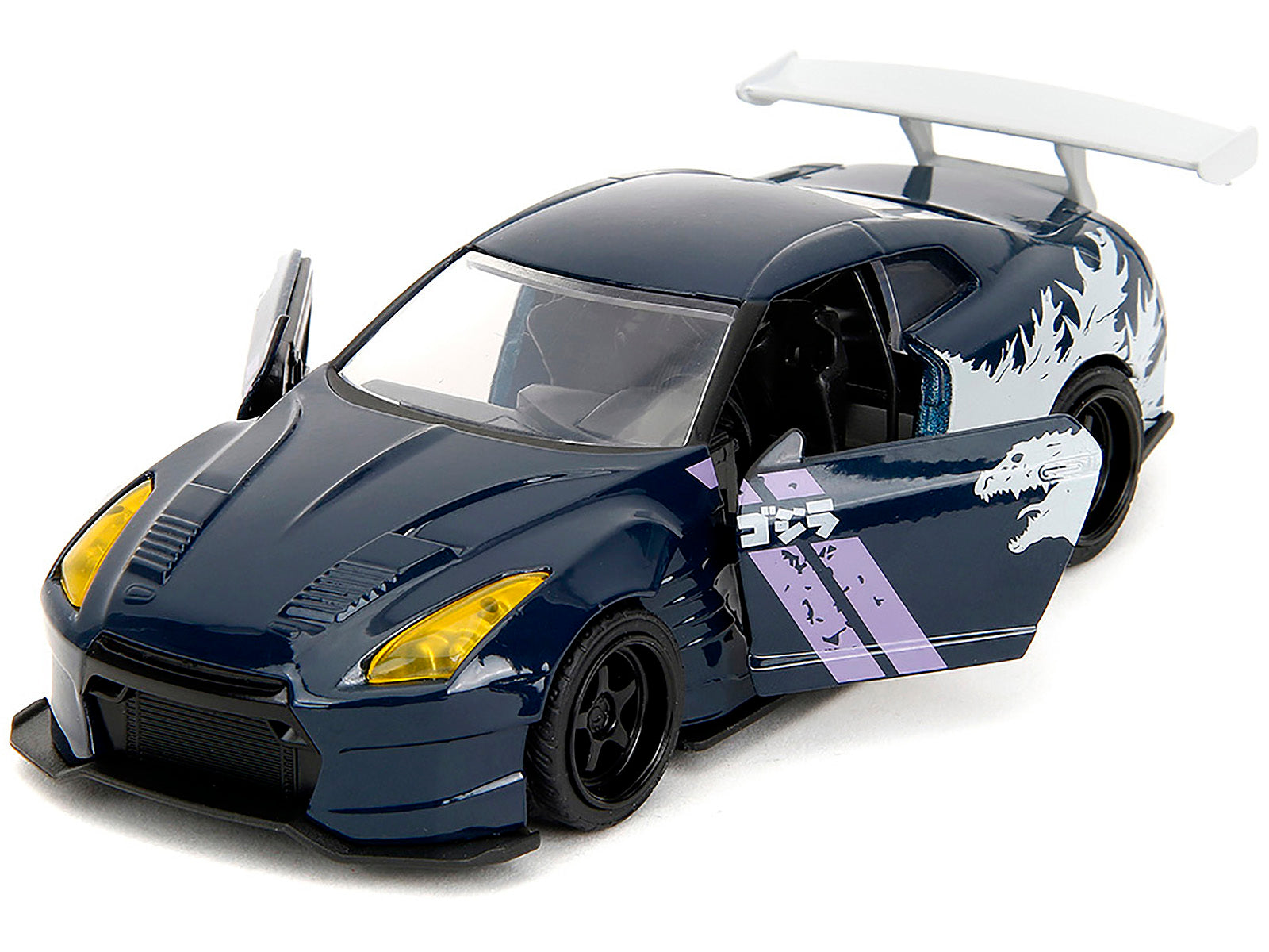 2009 Nissan GT-R (R35) Ben Sopra Dark Blue with Graphics "Godzilla" "Hollywood Rides" Series 1/32 Diecast Model Car by Jada - Premium Nissan Models from Jada - Just $26.68! Shop now at Rapidvehicles