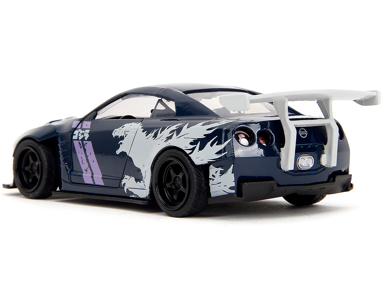 2009 Nissan GT-R (R35) Ben Sopra Dark Blue with Graphics "Godzilla" "Hollywood Rides" Series 1/32 Diecast Model Car by Jada - Premium Nissan Models from Jada - Just $26.68! Shop now at Rapidvehicles