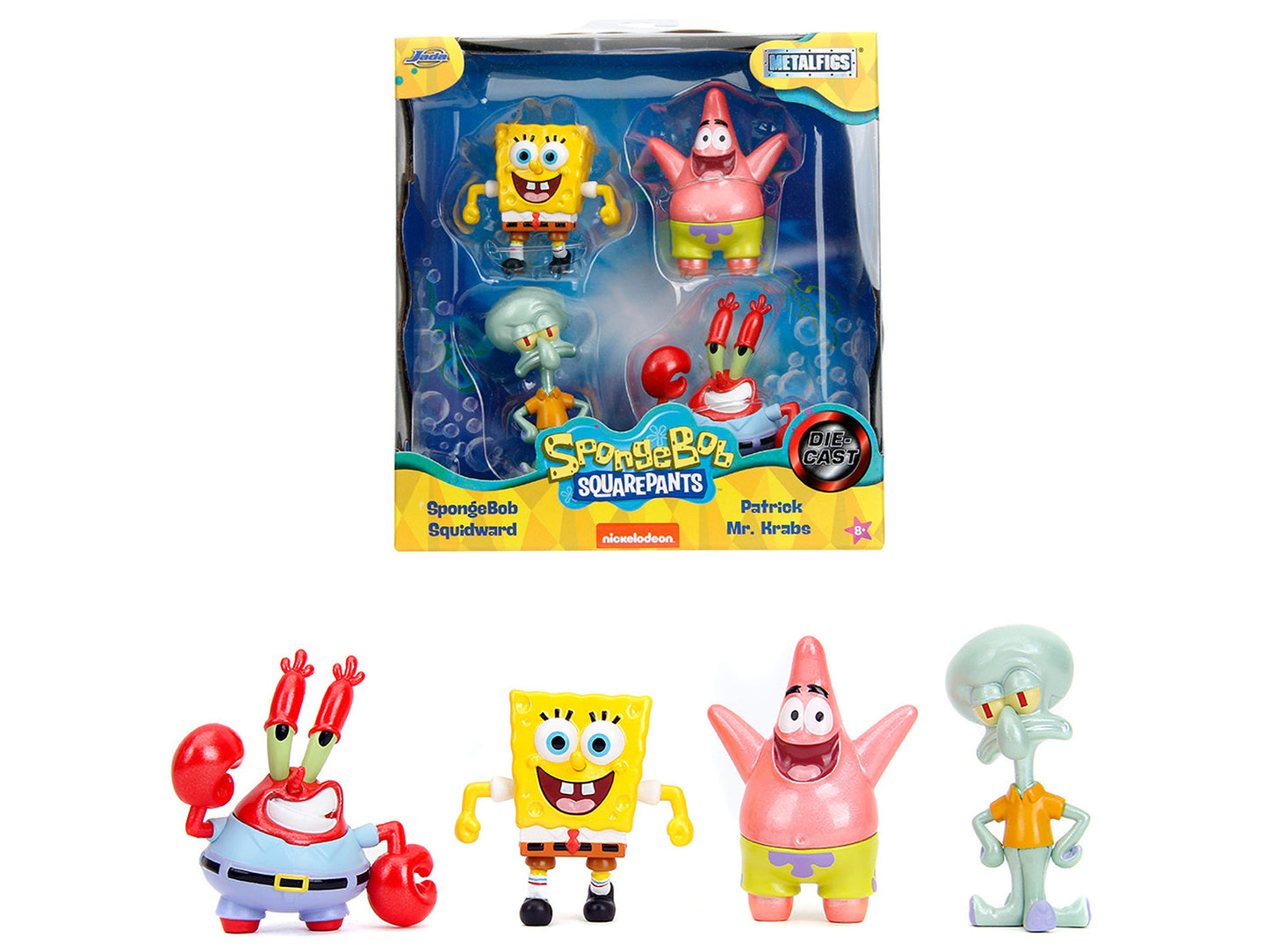 Set of 4 Diecast Figures "SpongeBob SquarePants" (1999-Current) - Premium Figures from Jada - Just $64.99! Shop now at Rapidvehicles