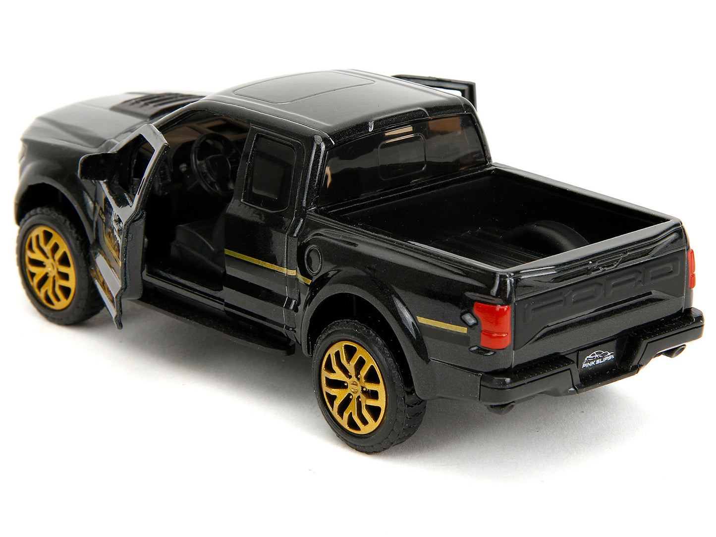 2017 Ford F-150 Raptor Pickup Truck Black Metallic with Gold - Premium Pickup Trucks Models from Jada - Just $29.69! Shop now at Rapidvehicles