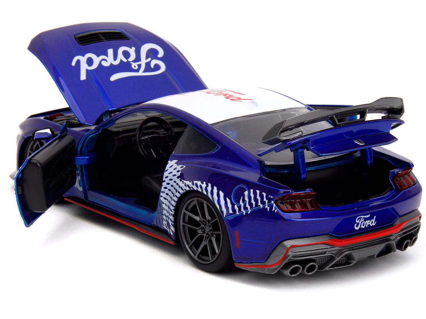 2024 Ford Mustang Dark House Candy Blue with White Top and - Premium Mustang Models from Jada - Just $62.09! Shop now at Rapidvehicles