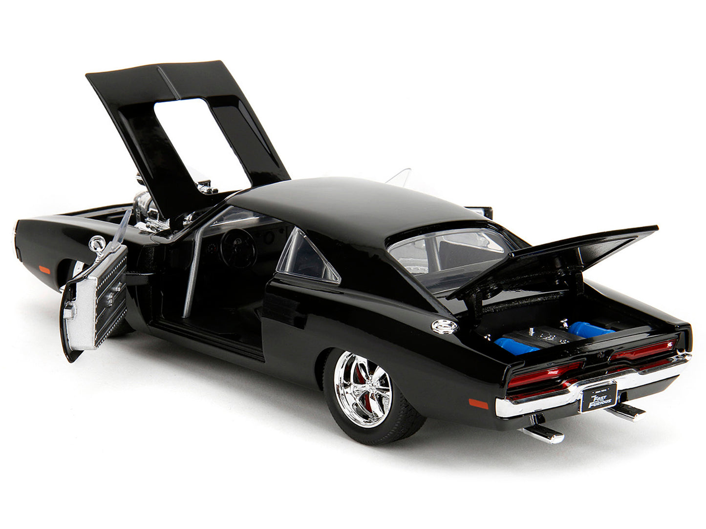 1970 Dodge Charger Black with Race Interior "Fast & Furious"