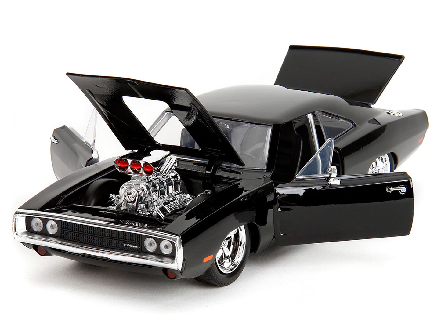 1970 Dodge Charger Black with Race Interior "Fast & Furious"