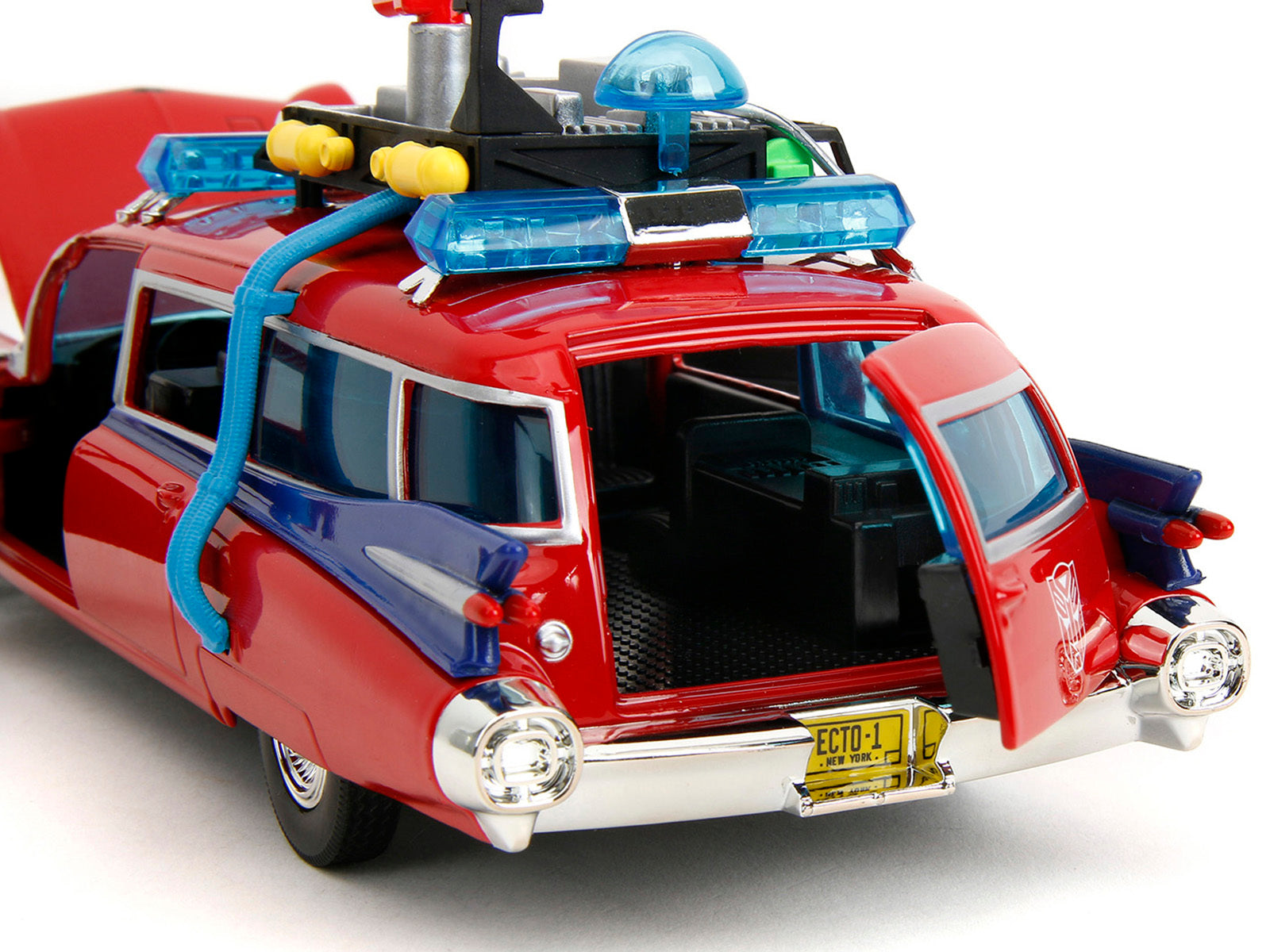 1959 Cadillac Ambulance Ecto-1 Red "Transformers" TV Series - - Premium Ambulance Models from Jada - Just $59.99! Shop now at Rapidvehicles