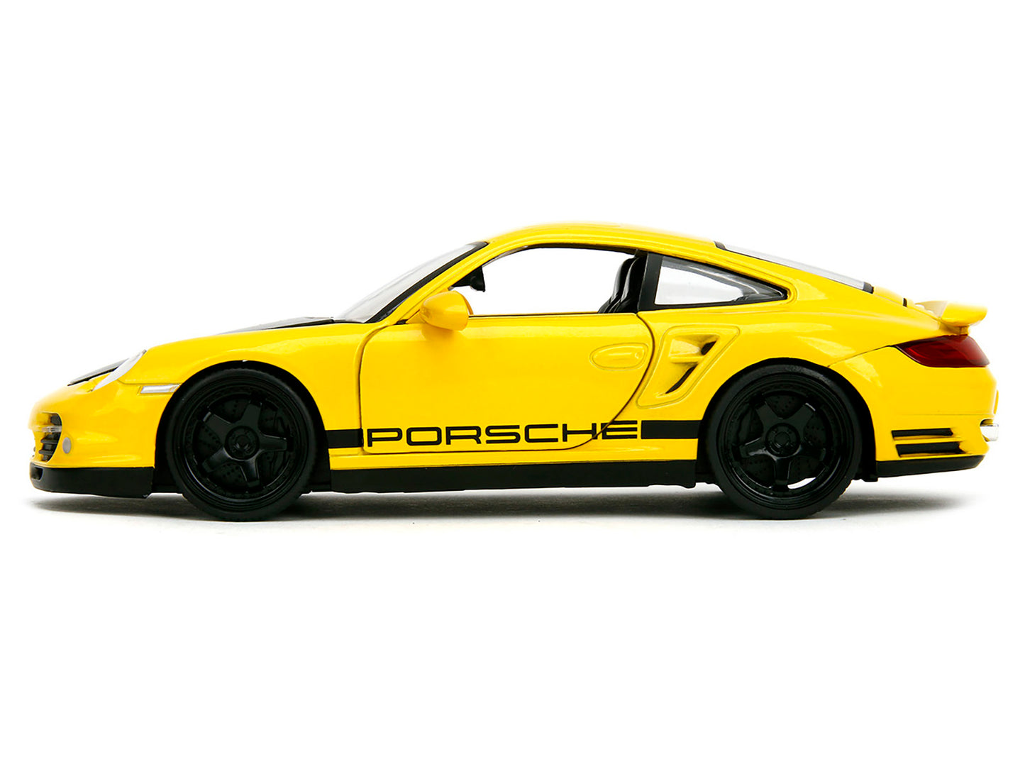 Porsche 911 Turbo (997) Yellow with Carbon Hood "Hyper-Spec" - Premium Porsche Models from Jada - Just $62.09! Shop now at Rapidvehicles