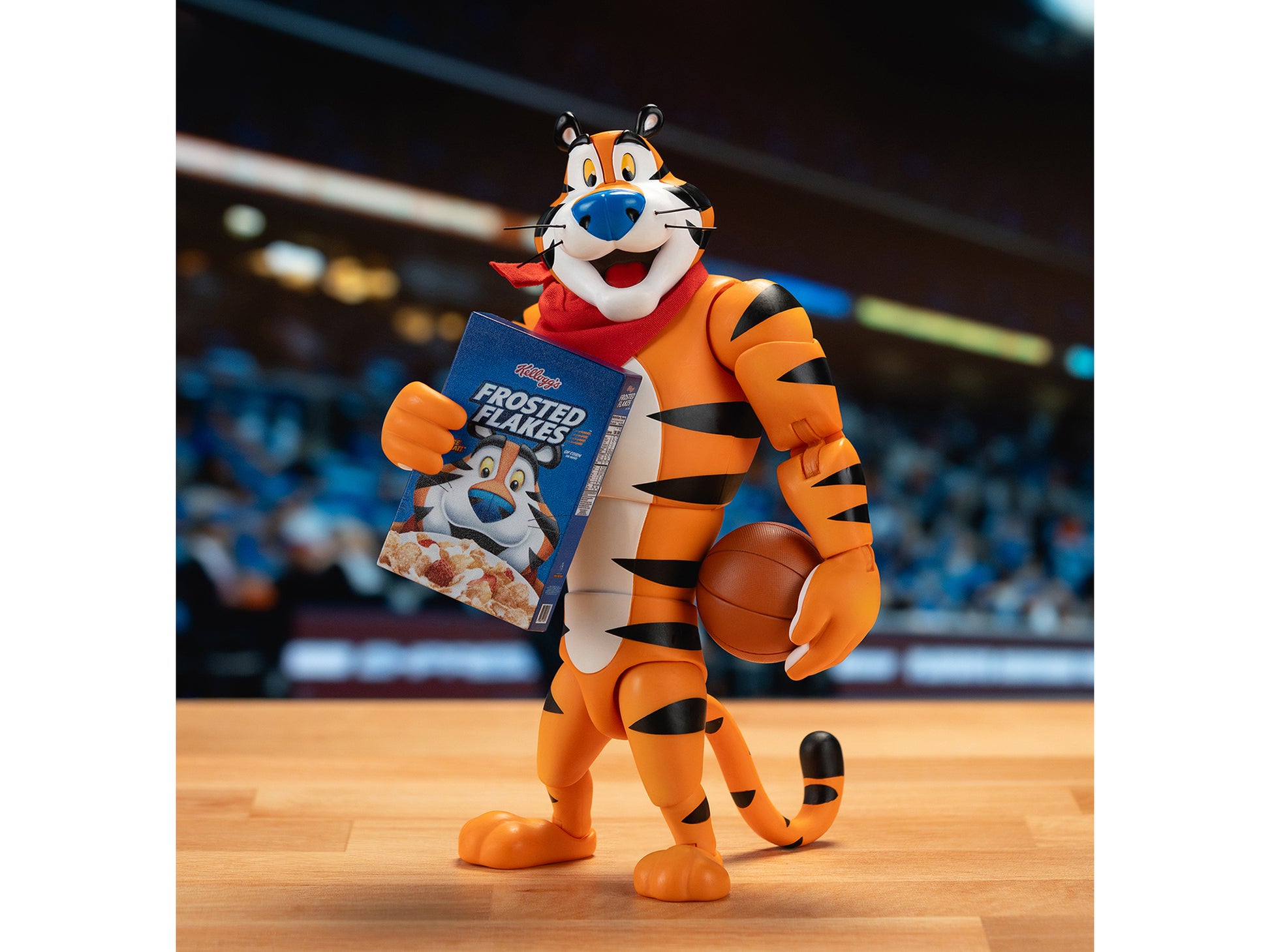 Tony the Tiger 6.75&quot; Moveable Figure with Alternate Hands and Accessories &quot;Kellogg's Frosted Flakes&quot; Model by Jada