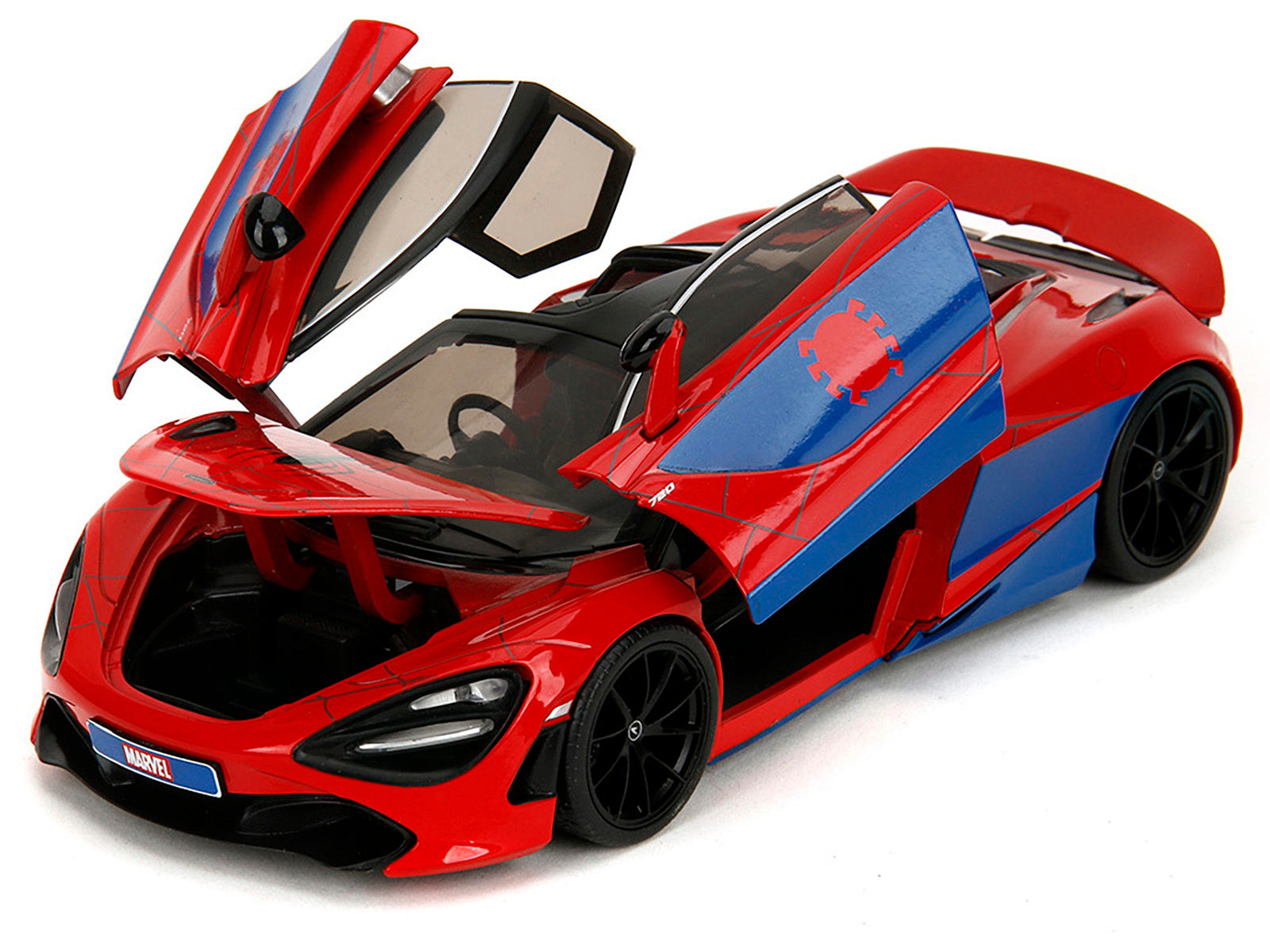 McLaren 720S Red and Blue with Black Top and Graphics and - Premium Movie/TV Series Models from Jada - Just $53.63! Shop now at Rapidvehicles