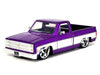 1985 Chevrolet C-10 Pickup Truck Purple Metallic and White with Cartelli Wheels "Just Trucks" Series 1/24 Diecast Model Car by Jada - Premium Chevrolet Models from Jada - Just $57.18! Shop now at Rapidvehicles