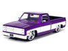 1985 Chevrolet C-10 Pickup Truck Purple Metallic and White with Lorenzo Wheels "Just Trucks" Series 1/24 Diecast Model Car by Jada - Premium Pickup Trucks Models from Jada - Just $57.18! Shop now at Rapidvehicles