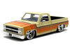 1985 Chevrolet C-10 Pickup Truck Beige with Stripes and Cartelli Wheels "Just Trucks" Series 1/24 Diecast Model Car by Jada - Premium Pickup Trucks Models from Jada - Just $57.18! Shop now at Rapidvehicles