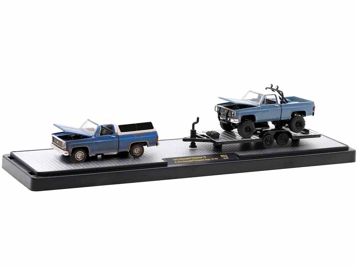 Auto Haulers Set of 3 Trucks Release 53 Limited Edition to 8400 pieces Worldwide 1/64 Diecast Model Cars by M2 Machines