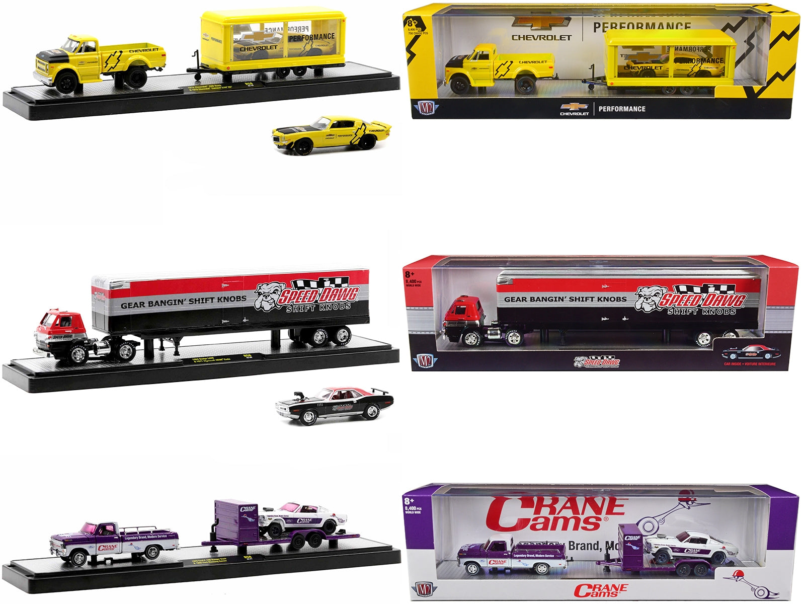 Auto Haulers Set of 3 Trucks Release 58 Limited Edition to 8400 pieces Worldwide 1/64 Diecast Model Cars by M2 Machines - Premium 1/64 Scale Sets from M2 - Just $103.99! Shop now at Rapidvehicles