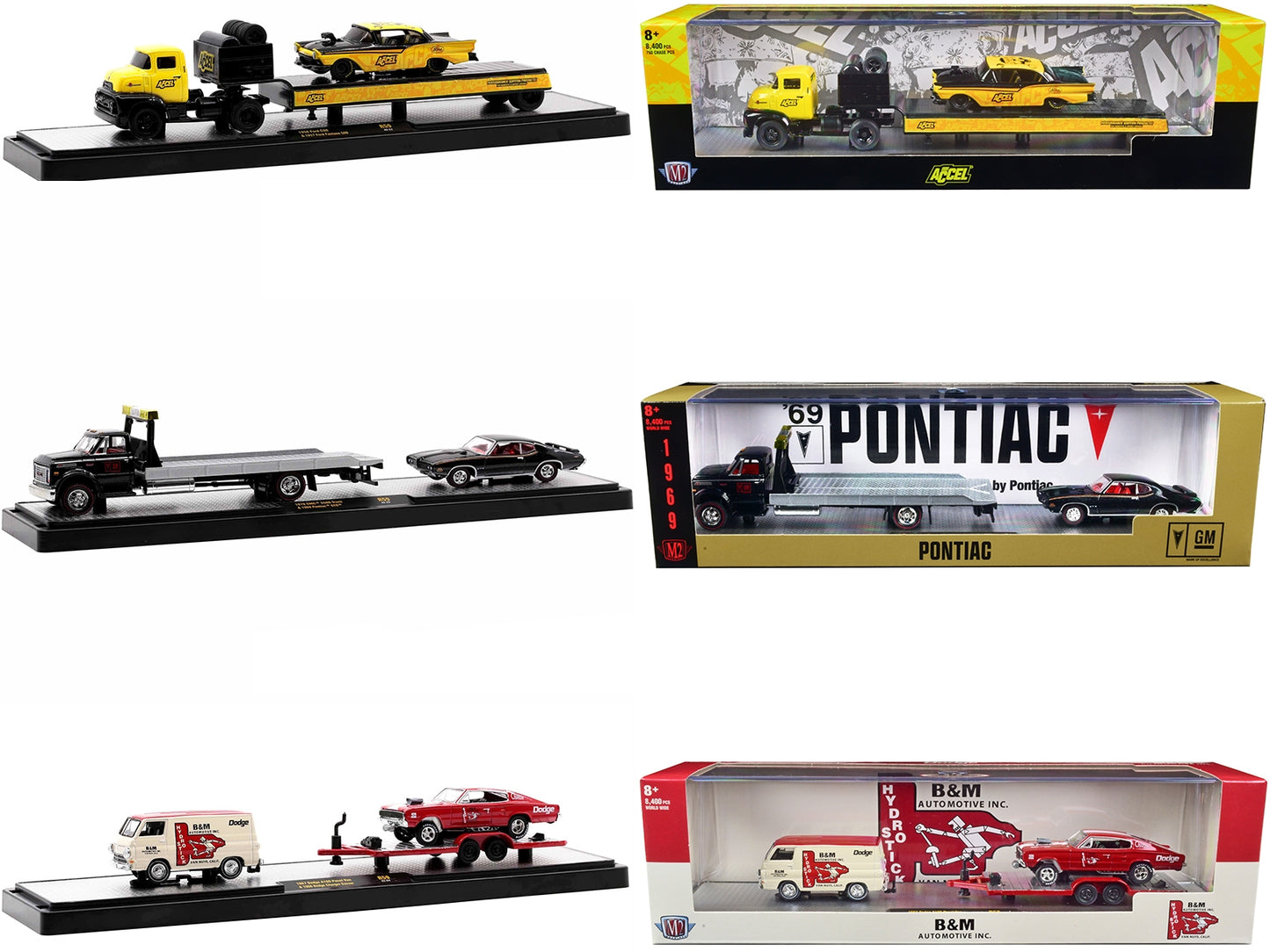 Auto Haulers Set of 3 Trucks Release 59 Limited Edition to 8400 - Premium 1/64 Scale Sets from M2 - Just $83.69! Shop now at Rapidvehicles