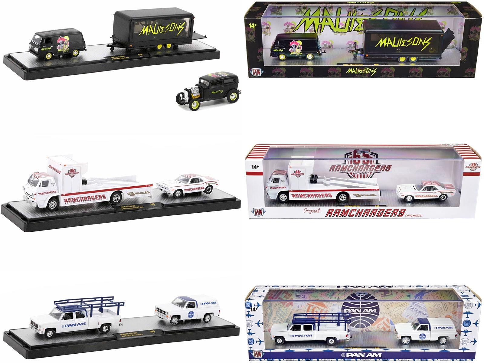 Auto Haulers Set of 3 Trucks Release 66 Limited Edition to 9600 pieces Worldwide 1/64 Diecast Models by M2 Machines - Premium 1/64 Scale Sets from M2 - Just $103.99! Shop now at Rapidvehicles