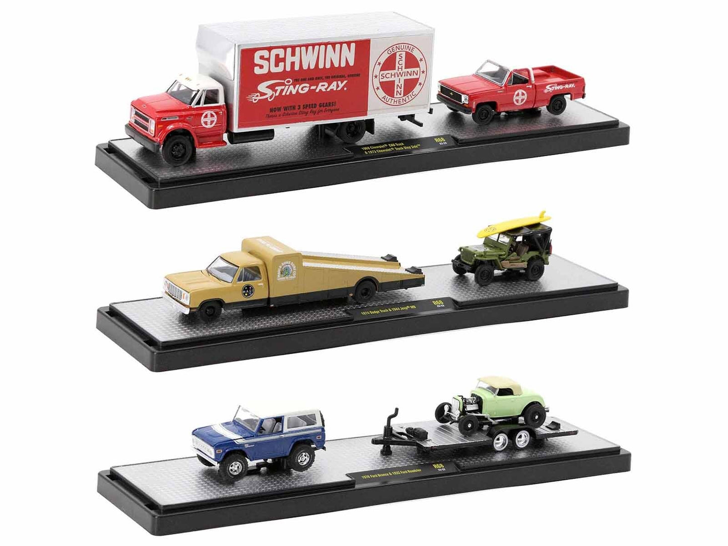 Auto Haulers Set of 3 Trucks Release 68 Limited Edition to 9600 - Premium 1/64 Scale Sets from M2 - Just $83.69! Shop now at Rapidvehicles