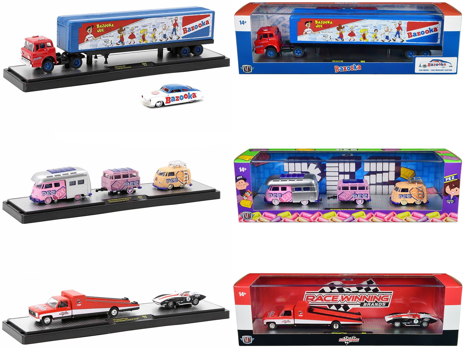 Auto Haulers Set of 3 Trucks Release 69 Limited Edition to 9000 pieces Worldwide 1/64 Diecast Model Cars by M2 Machines - Premium 1/64 Scale Sets from M2 - Just $76.44! Shop now at Rapidvehicles