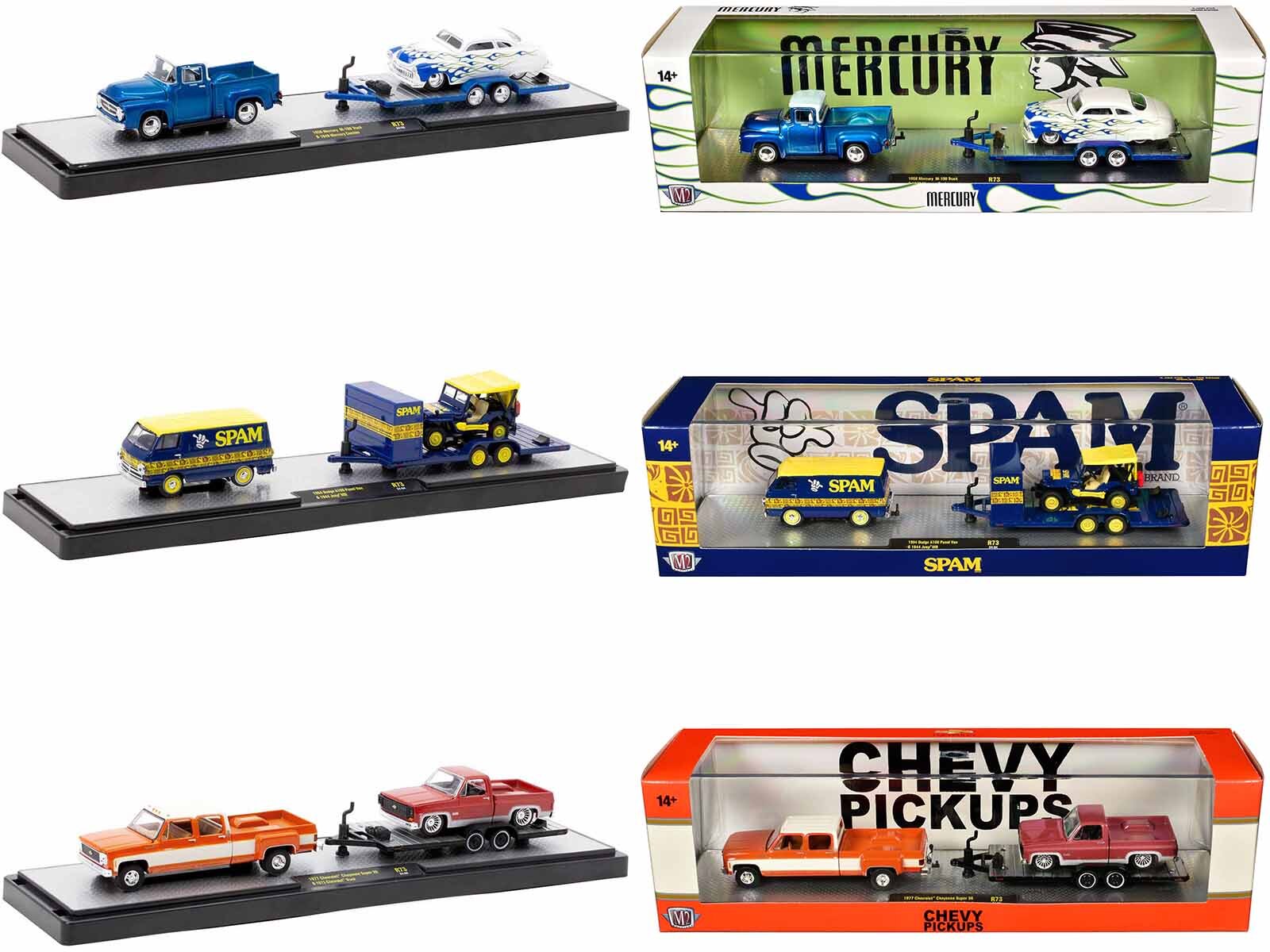 Auto Haulers Set of 3 Trucks Release 73 Limited Edition to 9000 - Premium 1/64 Scale Sets from M2 - Just $113.39! Shop now at Rapidvehicles