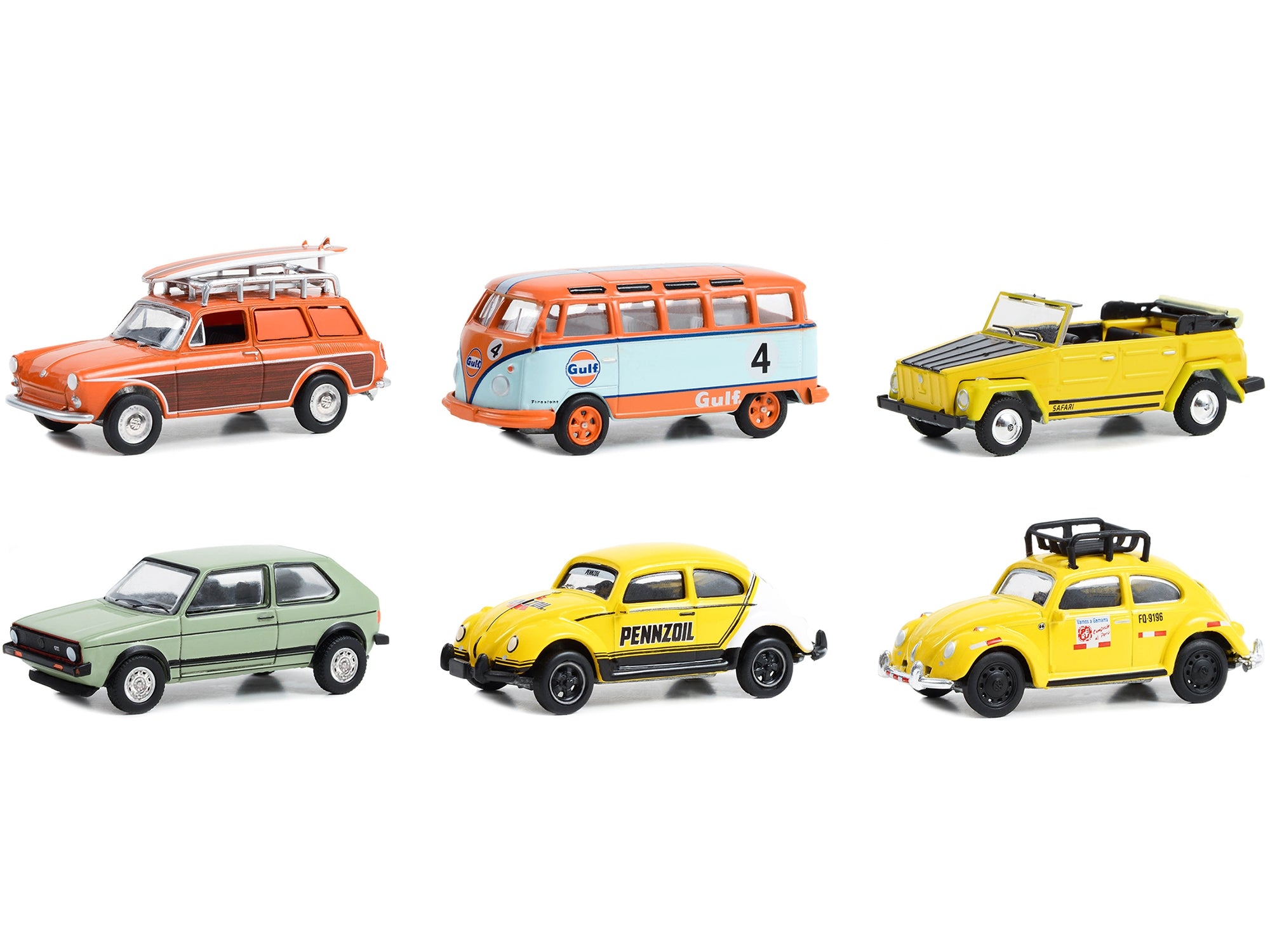 "Club Vee V-Dub" Set of 6 pieces Series 16 1/64 Diecast Model Cars by Greenlight - Premium Volkswagen Models from Greenlight - Just $74.35! Shop now at Rapidvehicles