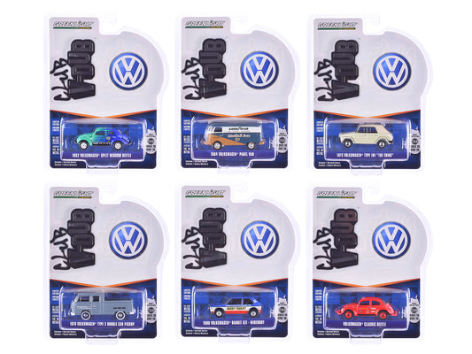 "Club Vee-Dub" Series 20 Set of 6 pieces 1/64 Diecast Model Cars by Greenlight - Use code SHOPAPP15 to get 15 percent off