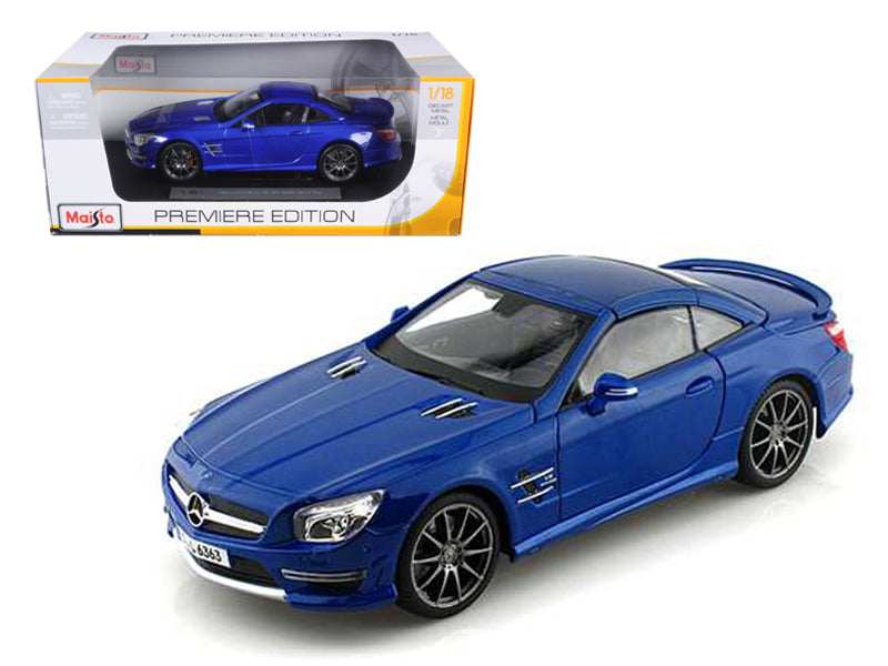 2012 Mercedes SL 63 AMG Blue 1/18 Diecast Car Model by Maisto free shipping USA