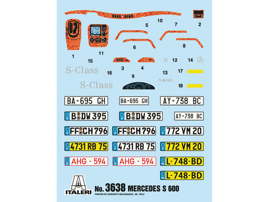 Skill 3 Model Kit Mercedes Benz 600S 1/24 Scale Model by Italeri - Premium Model Kits(To Built) from Italeri - Just $99.99! Shop now at Rapidvehicles