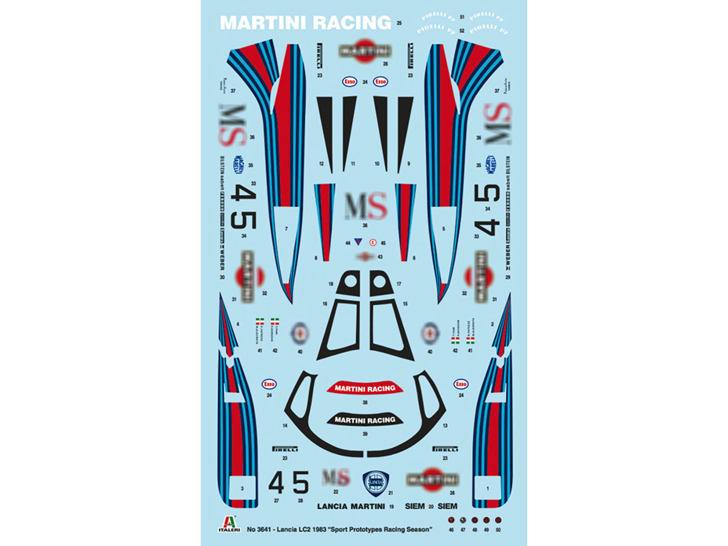 Skill 3 Model Kit Lancia LC2 "World Sport Prototype Championship" - Premium Model Kits(To Built) from Italeri - Just $86.99! Shop now at Rapidvehicles