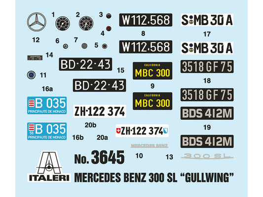 Skill 3 Model Kit Mercedes Benz 300 SL Gullwing 1/24 Scale Model - Premium Model Kits(To Built) from Italeri - Just $89.99! Shop now at Rapidvehicles