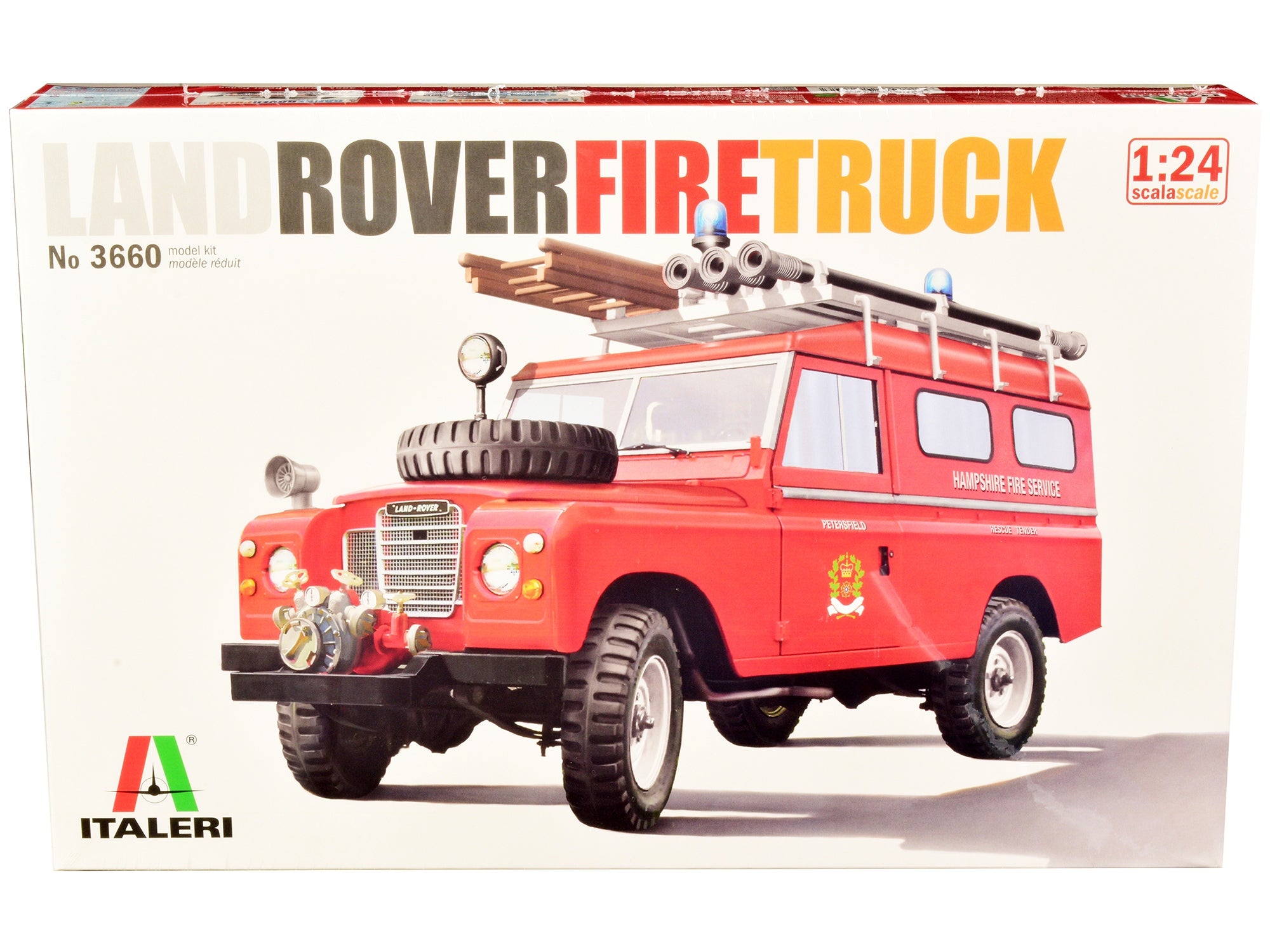 Skill 3 Model Kit Land Rover Fire Truck 1/24 Scale Model by Italeri - Premium Model Kits(To Built) from Italeri - Just $88.99! Shop now at Rapidvehicles