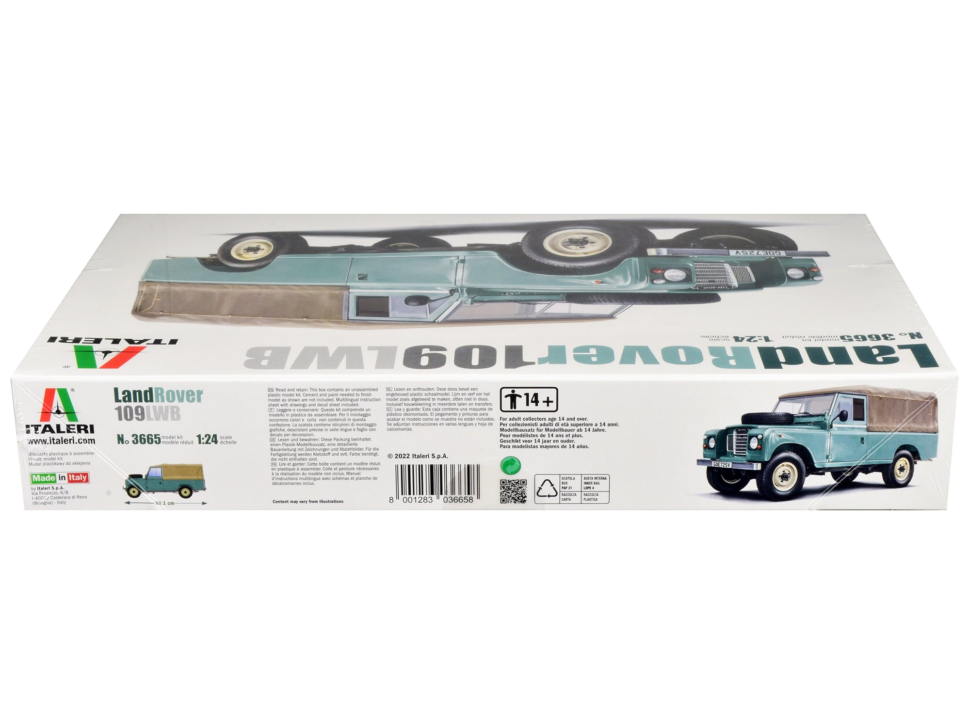 Skill 3 Model Kit Land Rover 109 LWB 1/24 Scale Model by Italeri - Premium Range/Land Rover from Italeri - Just $88.99! Shop now at Rapidvehicles